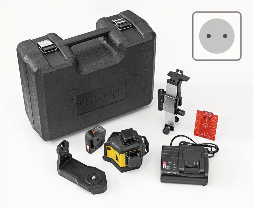 STABILA Multilinien-Laser LAX 600, 12-V-System, 7-teiliges Set, mit Akku und Ladegerät Angebot