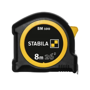Finale Aktion STABILA Taschenbandmaß BM 100, cm/inch Skala Länge: 8 m, 26 Zoll