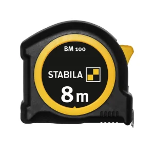 STABILA Taschenbandmaß BM 100, metrische 1000er Skala Länge: 8 m Billig
