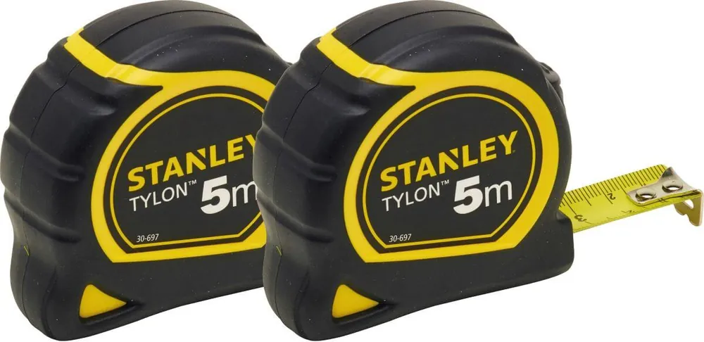 STANLEY Bandmaß Tylon Doppelpack 2 x 5 m Direktkauf