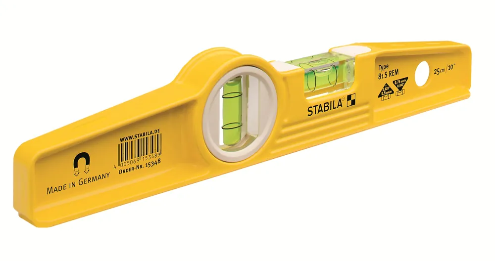 Nur Für Kurze Zeit STABILA Wasserwaage 81 SREM 25 cm mit 2 Magneten und Gürteltasche