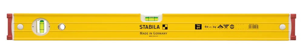 STABILA Aluminium-Wasserwaage STABILA Type 96-2 Länge: 244 cm Markenware