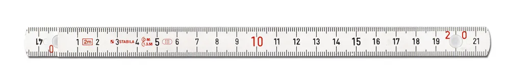 Neue Kollektion STABILA Kunststoff-Gliedermaßstab 1107 weiß 16 mm, 2 m