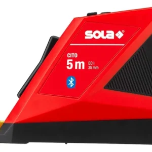 SOLA Taschenbandmaß Rollmeter digital CITO inkl. USB-C Ladekabel, Gürteltasche 5 m Bestseller