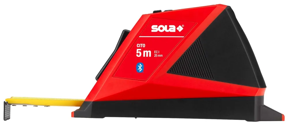 SOLA Taschenbandmaß Rollmeter digital CITO inkl. USB-C Ladekabel, Gürteltasche 5 m Bestseller