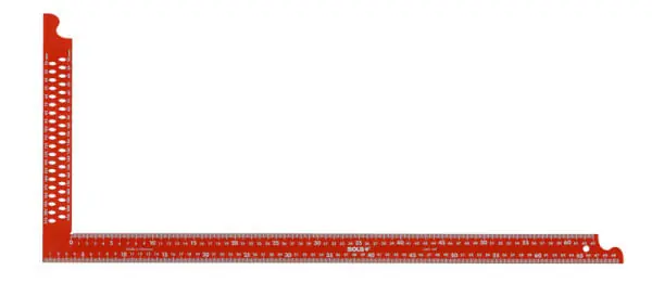 Angebot SOLA Zimmermannswinkel ZWCA rot beschichtet Anreißlöcher  Schenkellänge: 1000 x 380 mm