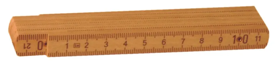 Top-Angebot Richter Holzgliedermaßstab Mini natur, mit Metallfeder, 1 m