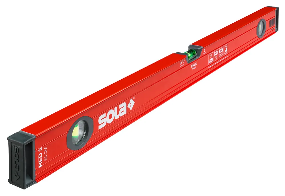 SOLA Aluminium-Wasserwaage SOLA Red 3 Länge: 100 cm Must-Have