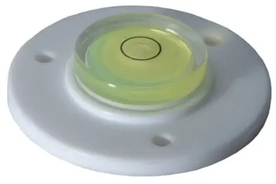Ausverkauf Richter Dosenlibelle aus Acrylglas, mit Fuß Durchmesser: 60 mm
