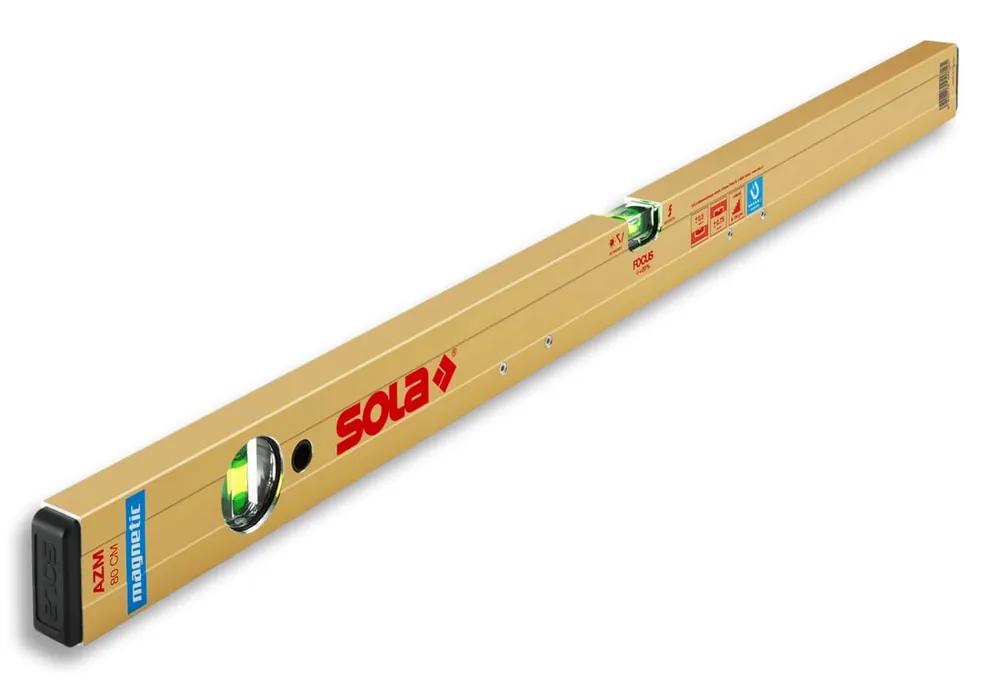 SOLA Aluminium-Wasserwaage AZM magnetisch Länge: 200 cm Highlight