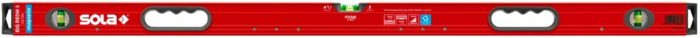 Beliebt SOLA Aluminium-Wasserwaage SOLA Big Red M 3  Länge: 200 cm