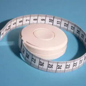 Richter Taschenrollbandmaß aus Gewebe, Kunststoffgehäuse Ausführung: Bandfarbe weiß Sonderaktion