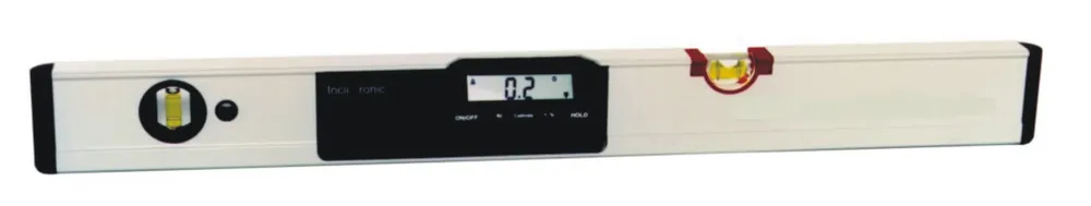 Geprüft Richter Winkelmesser elektronisch, 2 Libellen Länge: 80 cm