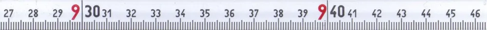 Sale Richter Stahlbandm.Superlong weiß Feldrahm.WF,Maßanf.D,mm Länge: 300 m