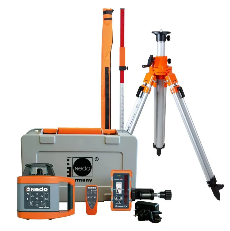 Knallerangebot Nedo SIRIUS 1 HV Rotationslaser-Set LK 3R inkl. ACCEPTOR MAXX,Stativ 210616