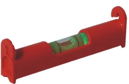 Expressversand Richter Schnurwasserwaage rot aus Kunststoff 80 mm