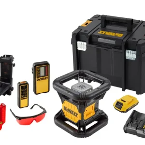 Abverkauf DeWALT Rotationslaser DCE079D1R Vertikal-Lot doppelt, rot