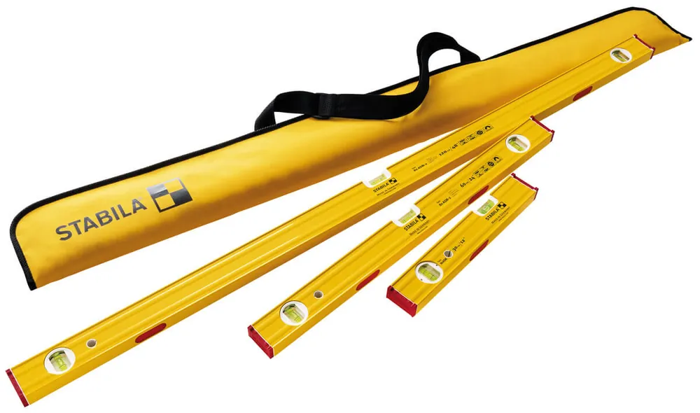 STABILA Wasserwaagen PRO SET 80 ASM-2, 120, 60 und 30 cm inkl. Tasche Günstig