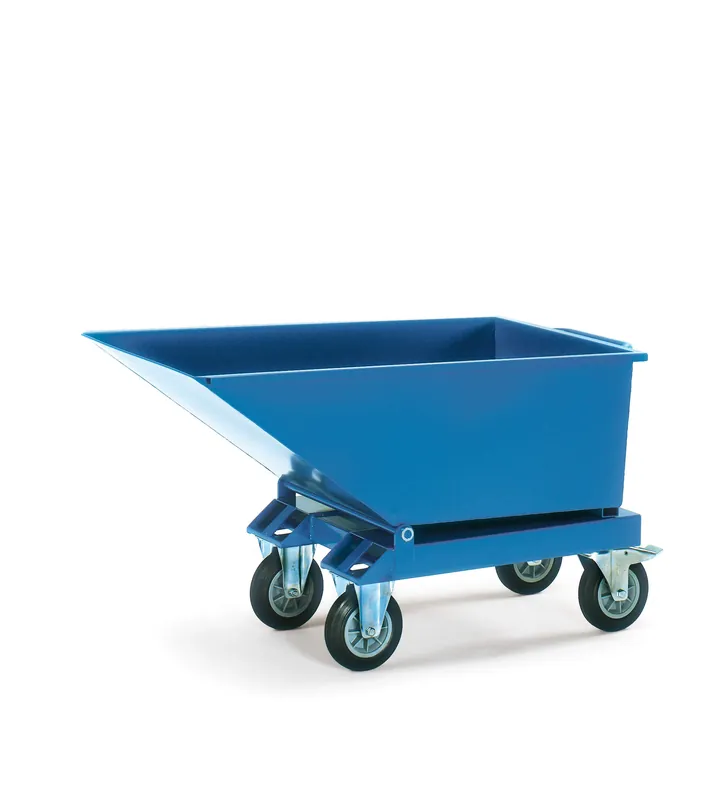 Schneller Versand Fetra Muldenkipper blau, mit Rollen Volumen: 250 Liter
