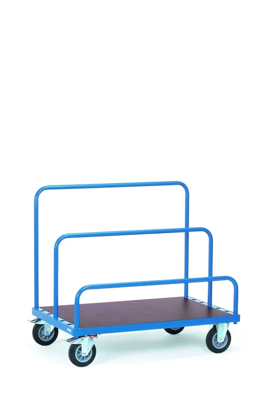 Expressversand Fetra Plattenwagen, Holzplattform, für Einsteckbügel Ladeflächenlänge: 1600 mm