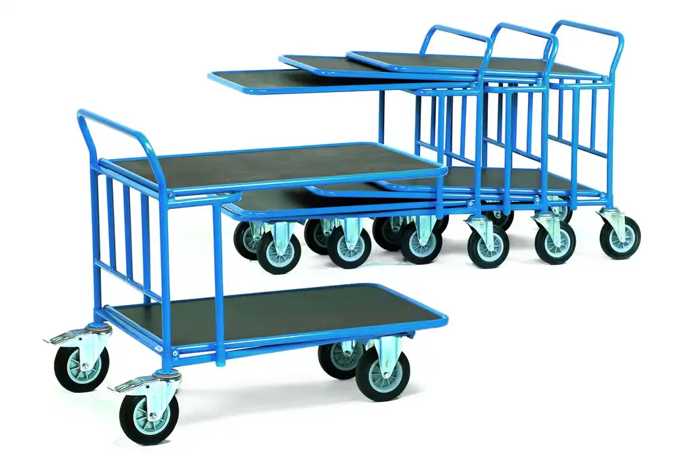 Fetra C+C-Wagen mit Rohrschiebebügel, 2 Etagen Größe: 850 x 500 mm Sonderangebot