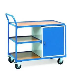 Versand Am Gleichen Tag Fetra Werkstattwagen 2632,3 Ladeflächen, 1 Stahlschrank, Tragkraft 300 kg