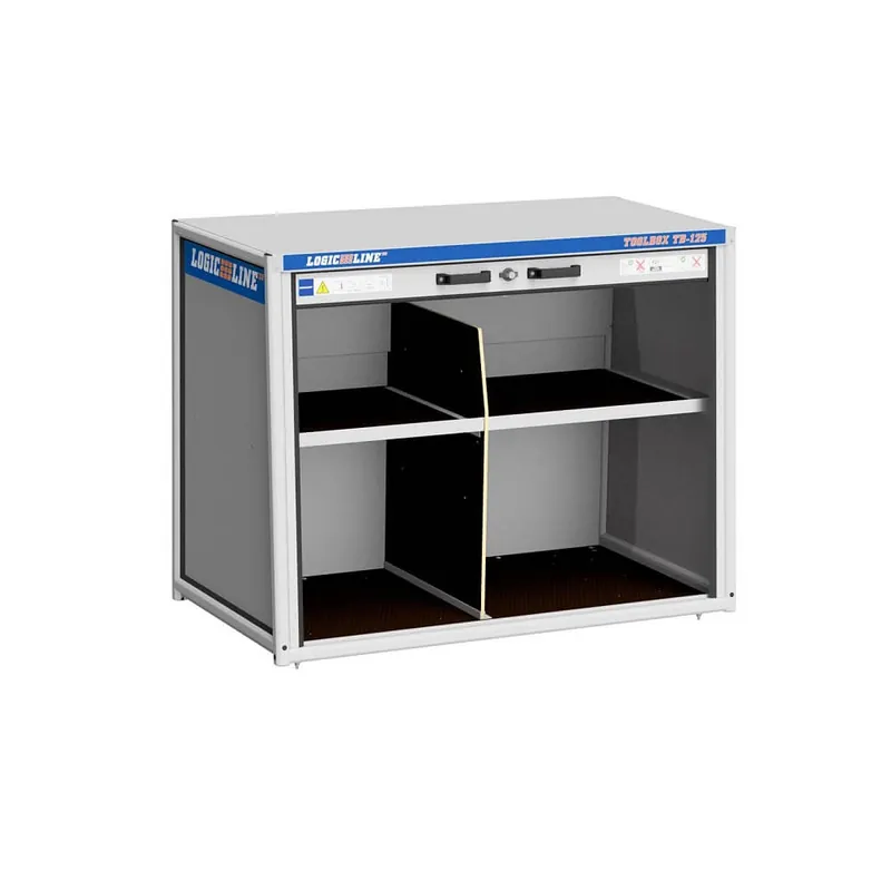 Markenprodukt LogicLine Fachsystem 1 TB-125 mit rutschhemmender Boden und Stoppleiste