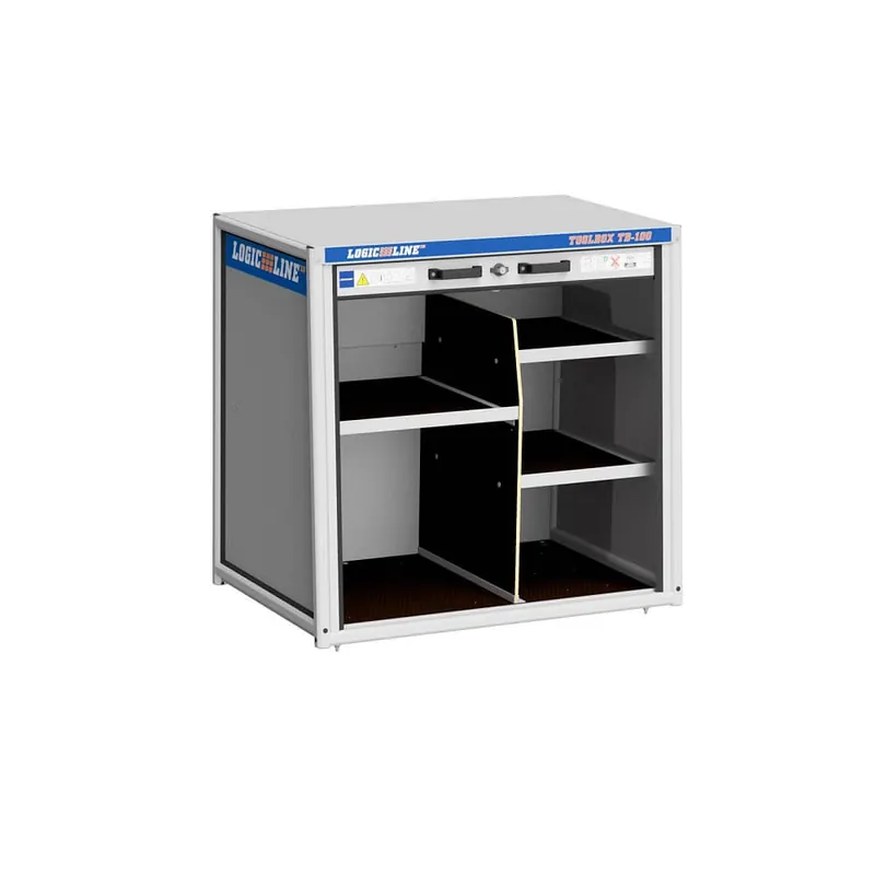 LogicLine Fachsystem 2 TB-100 mit Boden und Stoppleiste Neue Ware