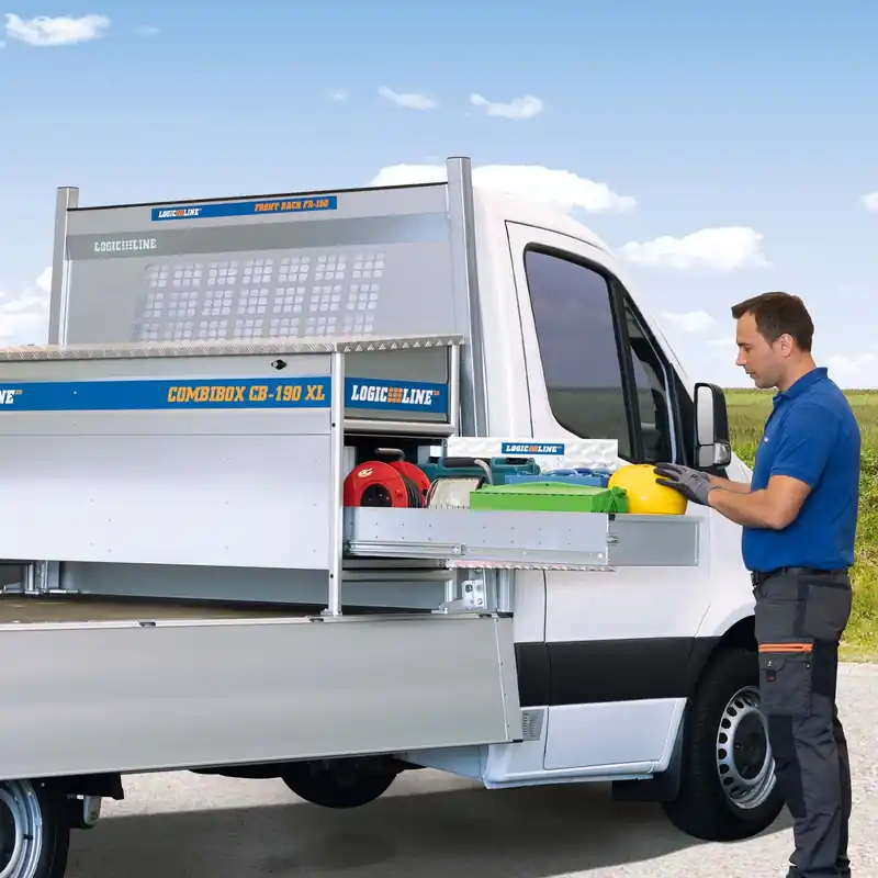 Sonderangebot LogicLine CombiBox CB-190 XL mit Standfüße 100mm staplertauglich