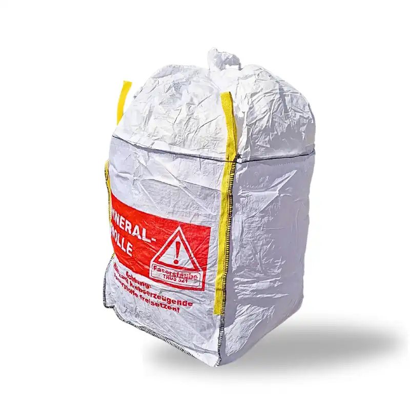 Must-Have DESABAG Big Bag Mineralwolle bedruckt, beschichtet, Schürze, geschl. Boden, 90 x 90 x 110 cm, 250 kg Traglas