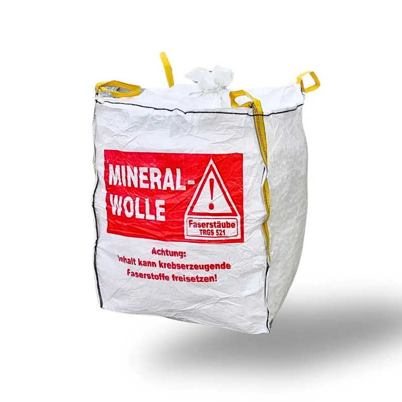 DESABAG Big Bag XL für Mineralwolle, beschichtet, 4 Hebeschlaufen, 90 x 90 x 110 cm Markenprodukt