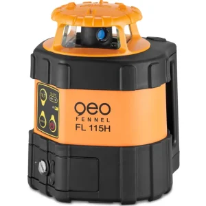 Zertifiziert geo-FENNEL Rotationslaser FL 115H mit Empfänger FR 77-MM