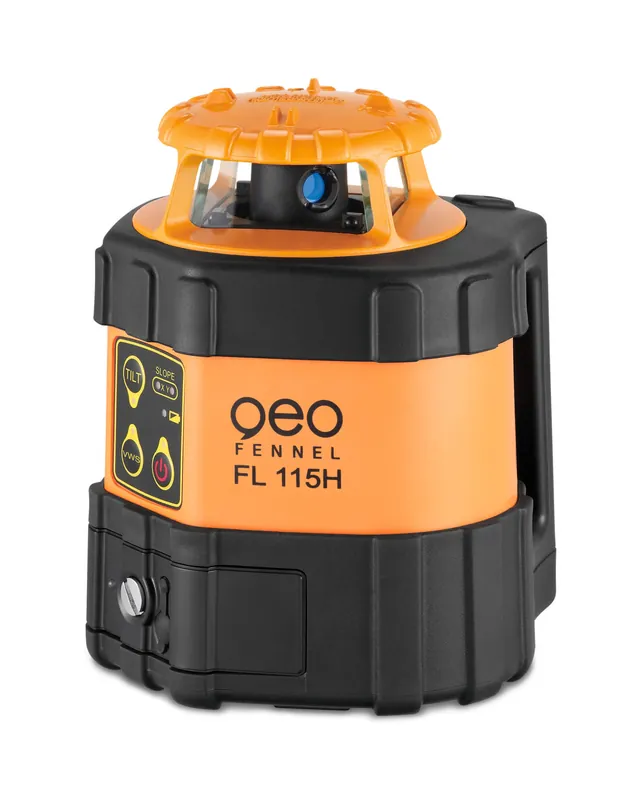 Zertifiziert geo-FENNEL Rotationslaser FL 115H mit Empfänger FR 77-MM