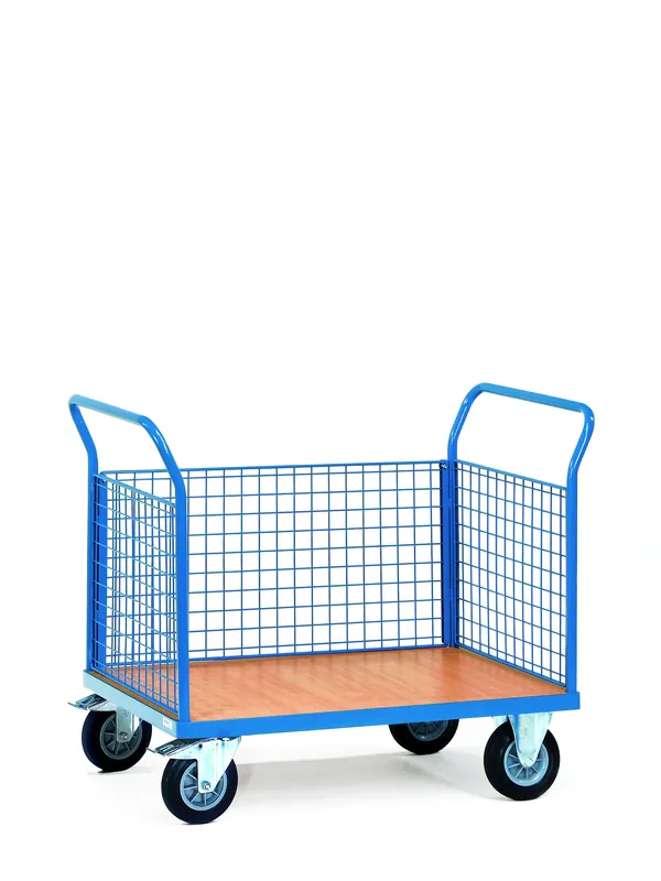 Versand Am Gleichen Tag Fetra Dreiwandwagen, Drahtgitterwände Größe: 1380 x 800 mm