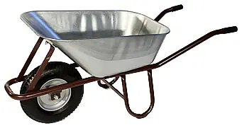 Top-Seller MÜBA Betonkarre 90 l mit Nylonlagerrad