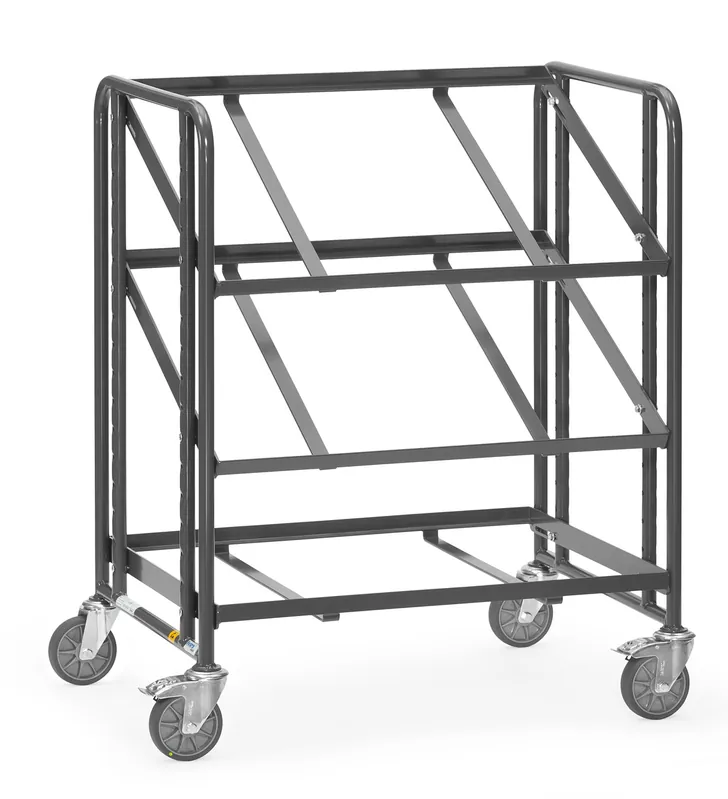 Fetra ESD-Eurokastenwagen 9390 offener Rahmen, neigbar, Tragkraft 250 kg Ausverkauf