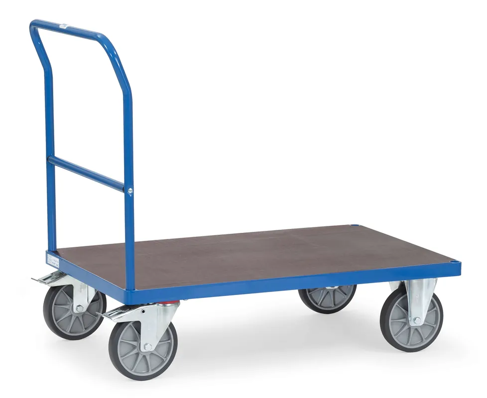 Abverkauf Fetra Schiebebügelwagen mit wasserfester Plattform Größe: 1200 x 800 mm