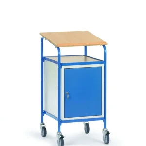 Billig Fetra Rollpult 5836, 1 Ablageböden, Tragkraft 100 kg, Schreibfläche schräg