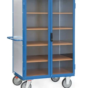 Direkt Vom Hersteller Fetra Kastenwagen Stahlblech, 5 Böden, Türfüllung PC Größe: 1370 x 850 x 1792 mm