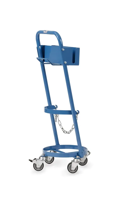 Top-Angebot Fetra Stahlflaschenroller 51300 T-S, H: 970 mm, mit Haken, Tragkraft 80 kg