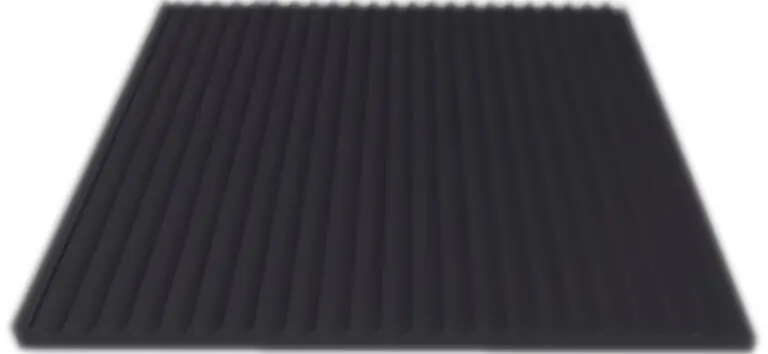 KLOTZtechnics Gummimatte Knorke®Rib, 10 m Maße: 1200 x 3 mm Zertifiziert