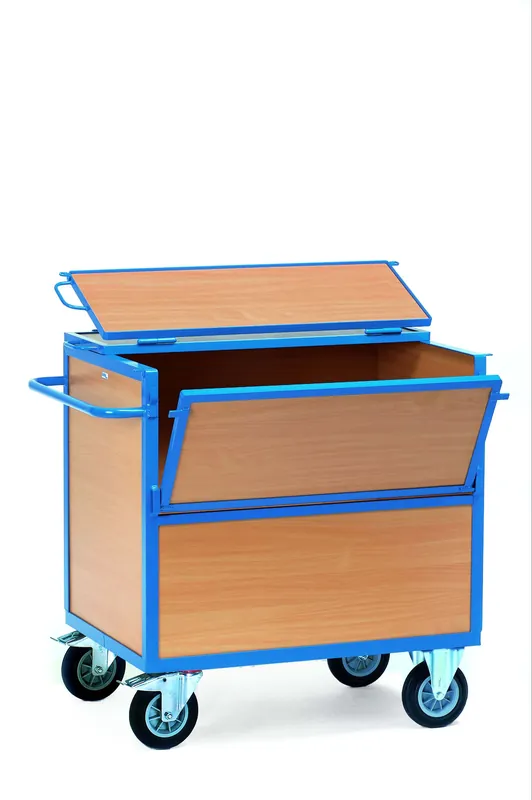 Bestseller Fetra Holzkastenwagen mit Deckel Größe: 1200 x 800 mm