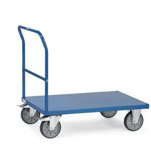 Ausverkauf Fetra Schiebebügelwagen mit Blechplattform Größe: 1320 x 809 mm