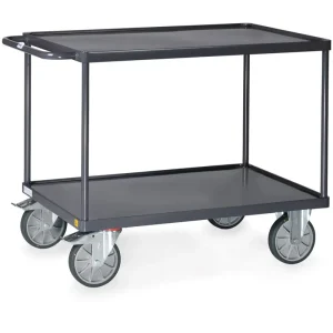 Fetra ESD-Tischwagen mit 2 Stahlblech-Wannen Größe: 1200 x 800 mm Sichere Zahlung