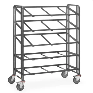 Zertifiziert Fetra ESD-Eurokastenwagen 9383 Rahmen offen, neigbar, Tragkraft 400 kg