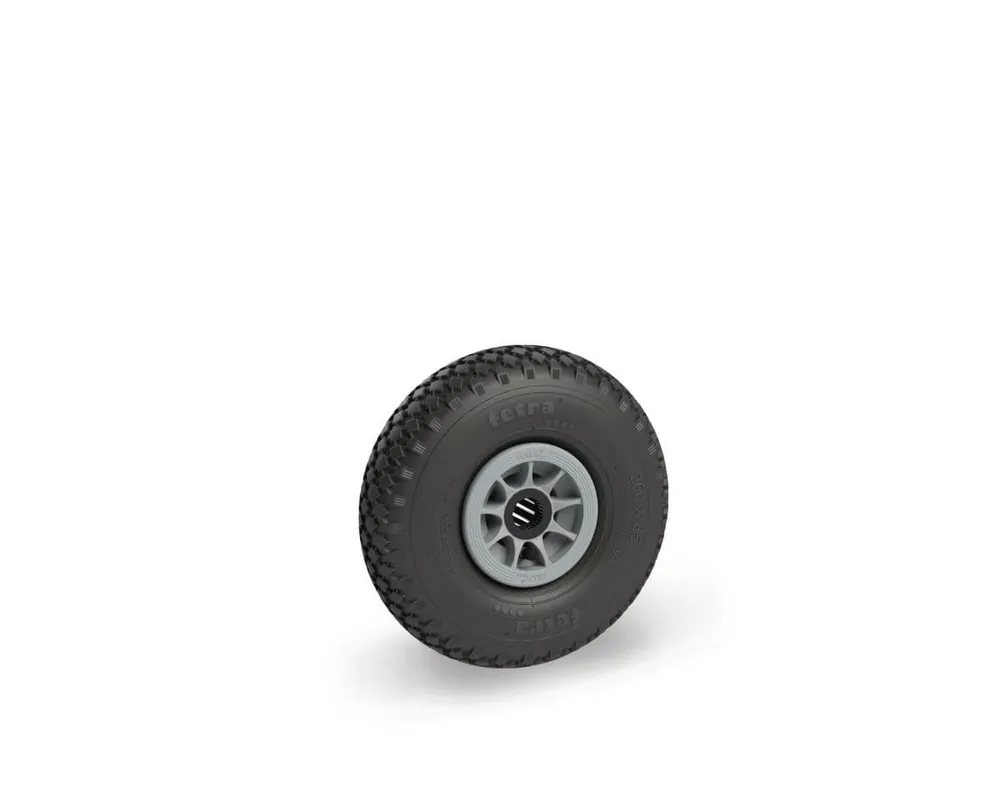 Bestpreis Fetra Luft-Rad 260x85mm Kunststoff-Felge grau, NL75 versetzt, Tragkraft 200 kg