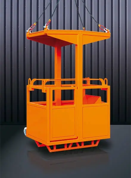 Eichinger Arbeitskorb 1072 mit Schutzgeländer 1000 x 1450 x 2350 mm, Nutzlast 275 kg Top-Seller