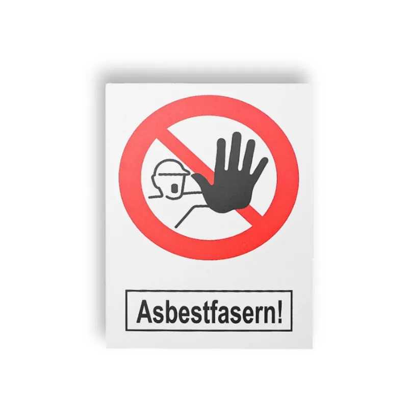 DESABAG Warnschild Asbest, PVC, 50 x 70 cm Markenware