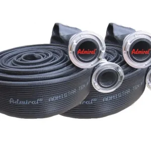 KLOTZtechnics Industrieschlauch Admi®Star TEX Black mit Kupplung  Ausführung: F 5 7/8 Zoll - 150 mm, Länge 20 m Neu Im Sortiment