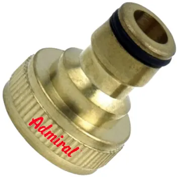 KLOTZtechnics Messing-Hahn-Anschlussstück Admi®Stick Hahn Gewinde: 1 Zoll IG Abverkauf